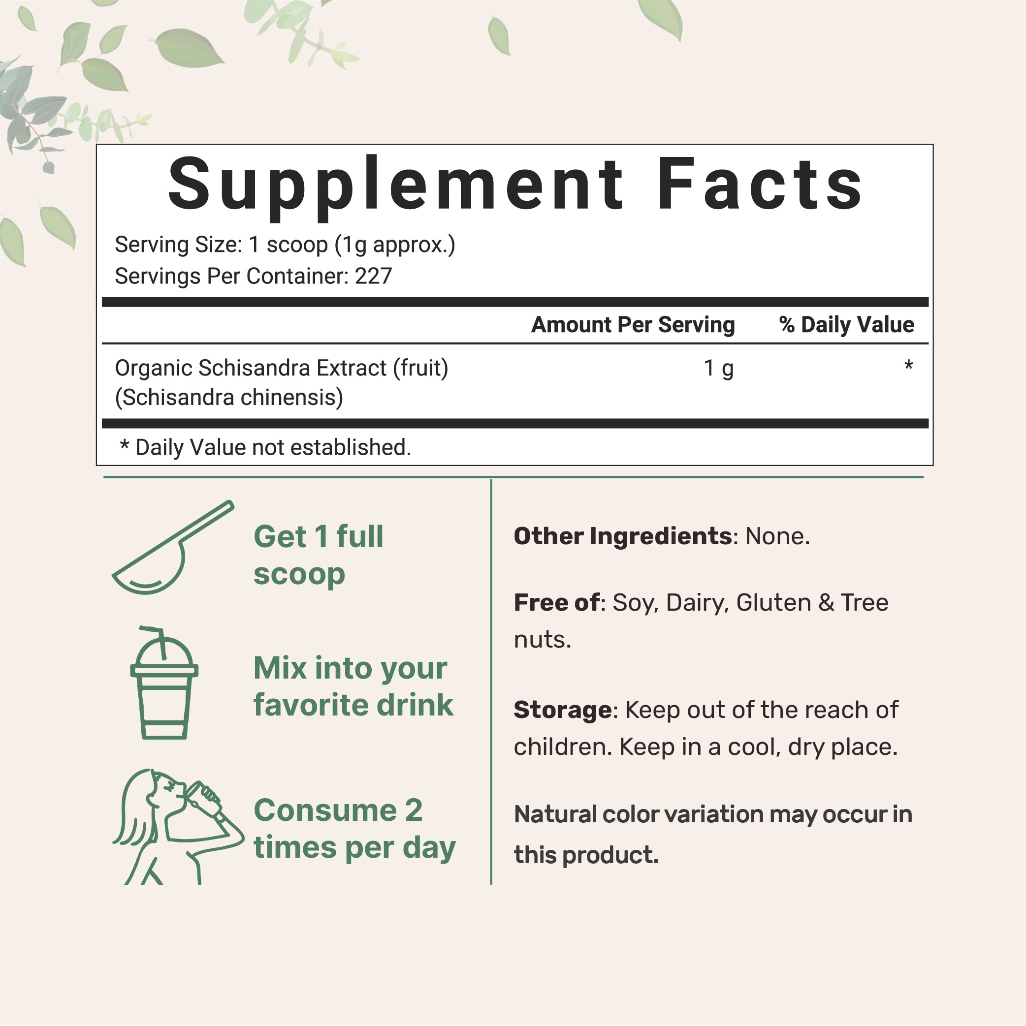 Micro Ingredients Organic Schisandra Berry Powder