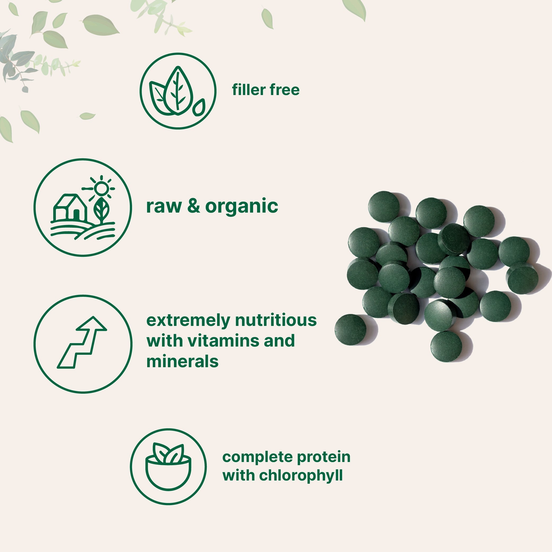 Micro Ingredients Organic Spirulina Tablets 720 Counts