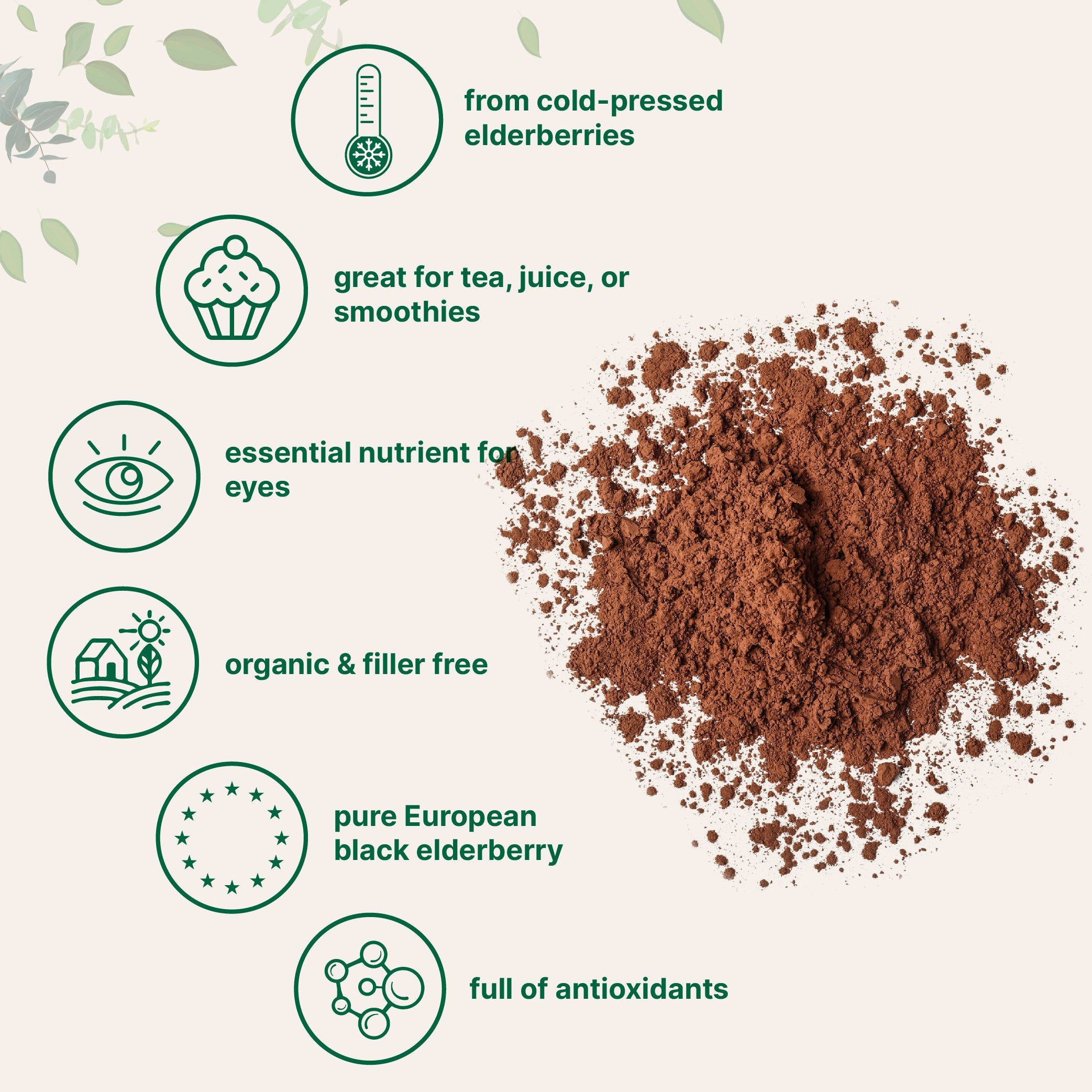 Micro Ingredients Organic Elderberry juice Powder