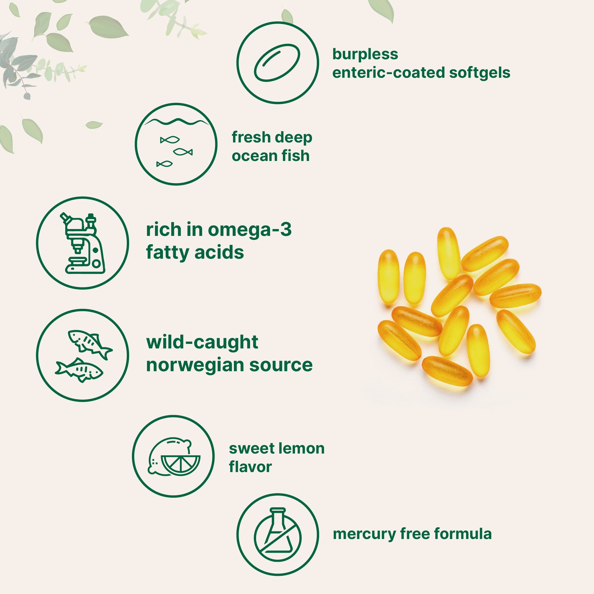 Micro Ingredients Omega 3 Fish Oil DHA Supplements 1000mg with EPA 500mg, 200 Softgels – Lemon Flavored