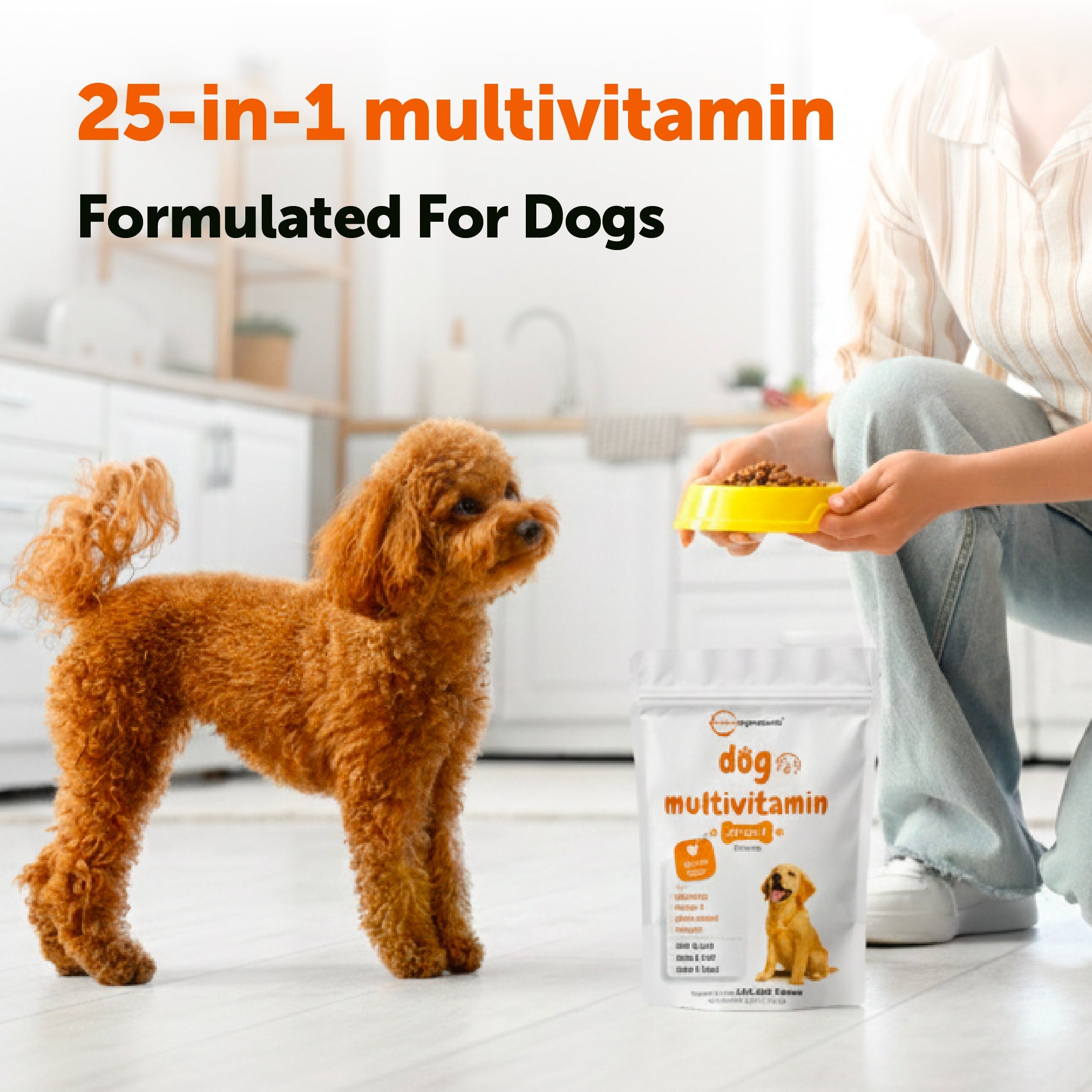 Micro Ingredients Dog Multivitamin 25-in-1 Chicken Flavor, 240 Soft Chews