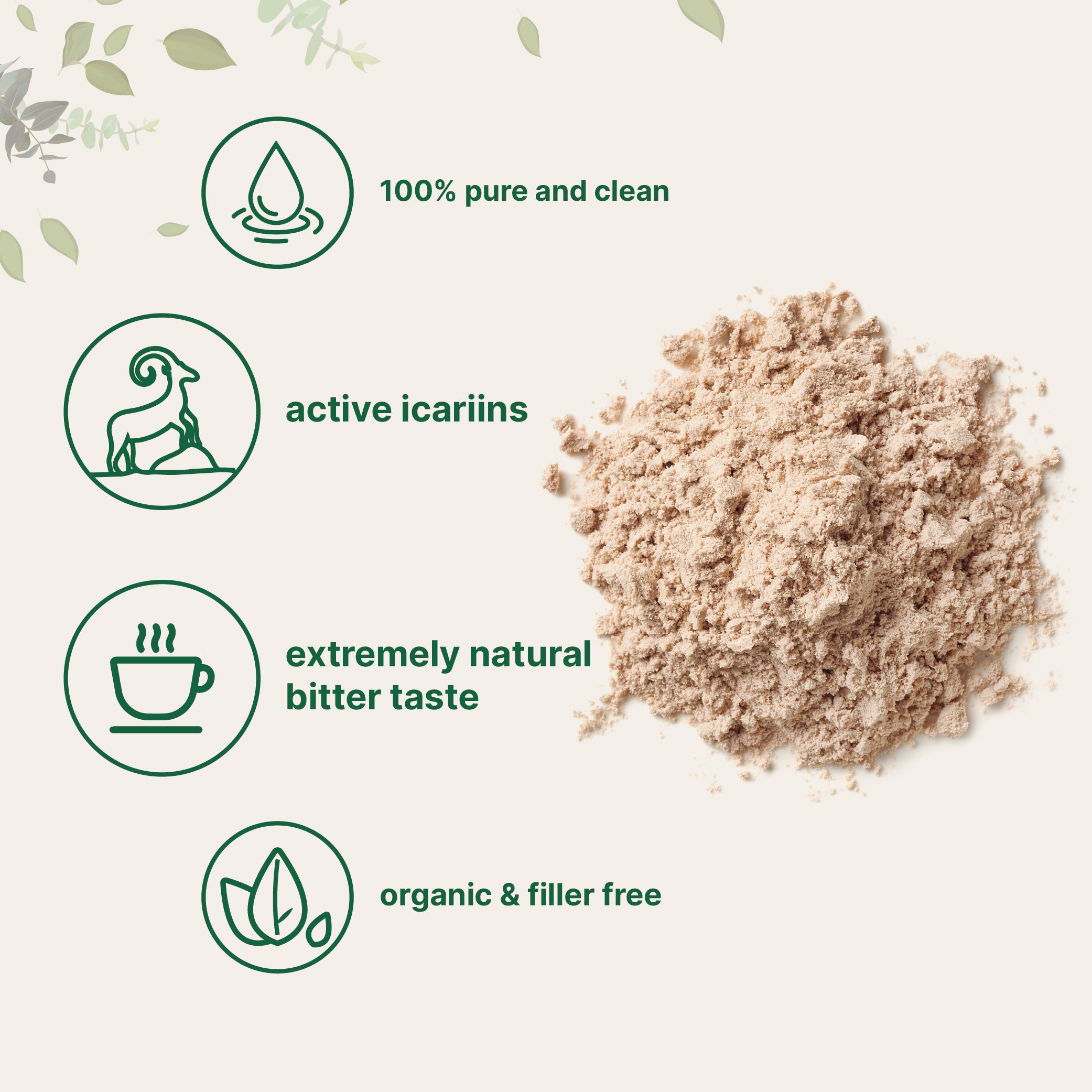 Micro Ingredients Organic Horny Goat Weed Powder