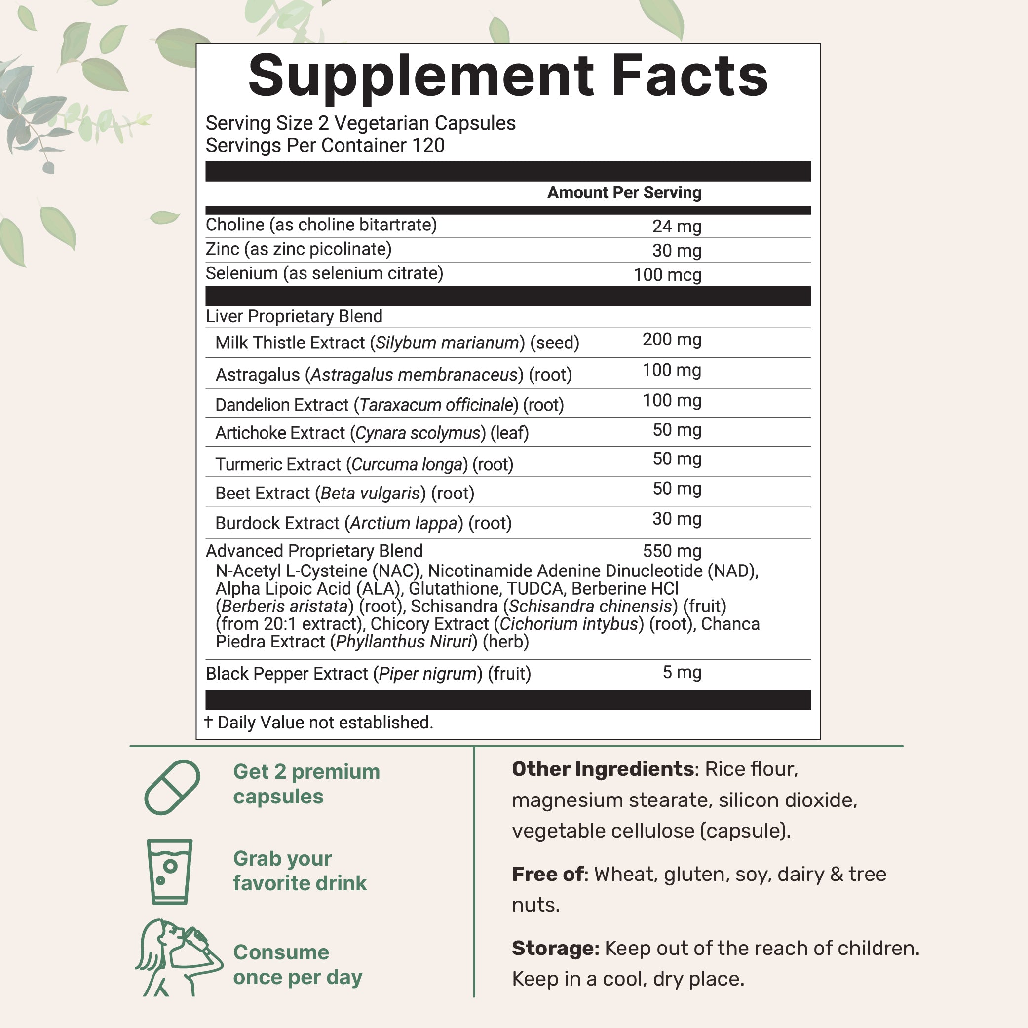 Liver Advanced+, 480 Veggie Capsules, 20-in-1 Advanced Complex