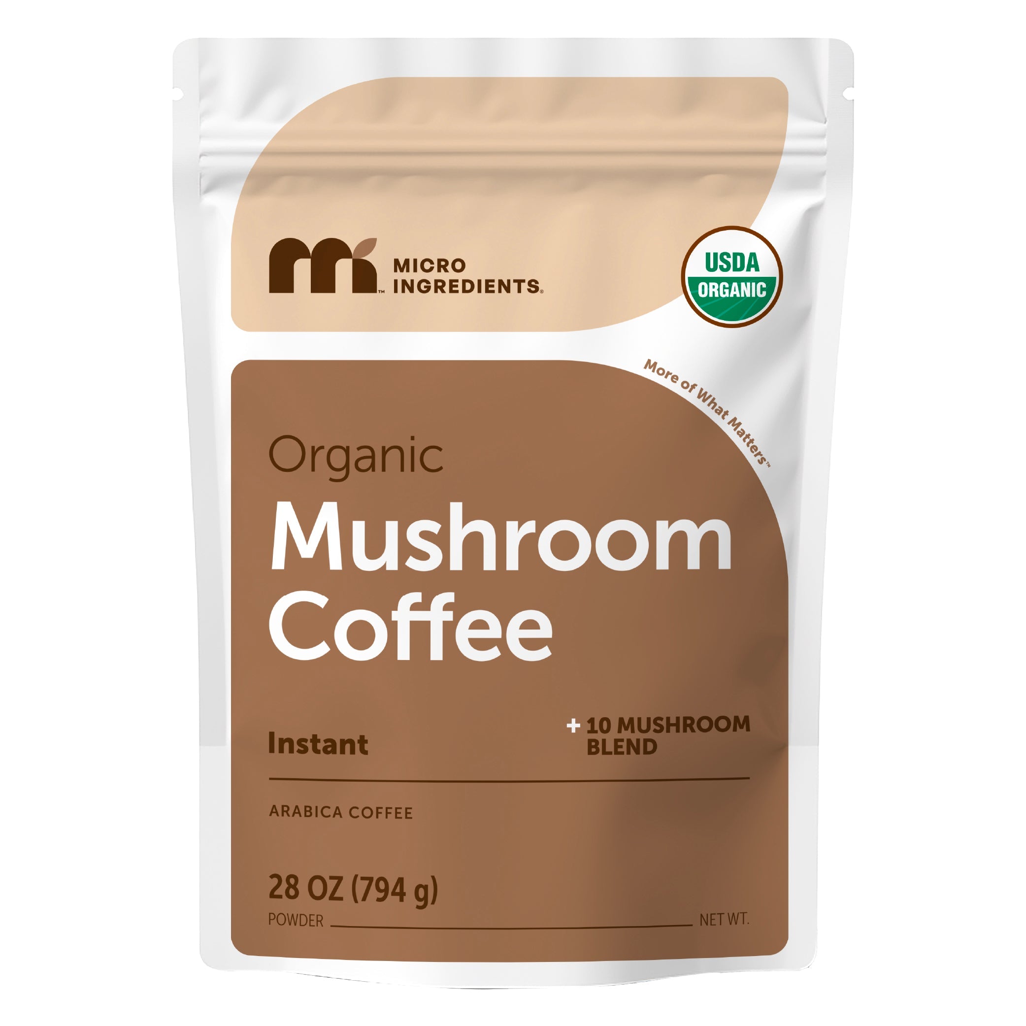 Micro Ingredients Organic Instant 10 in 1 Mushroom Coffee Powder