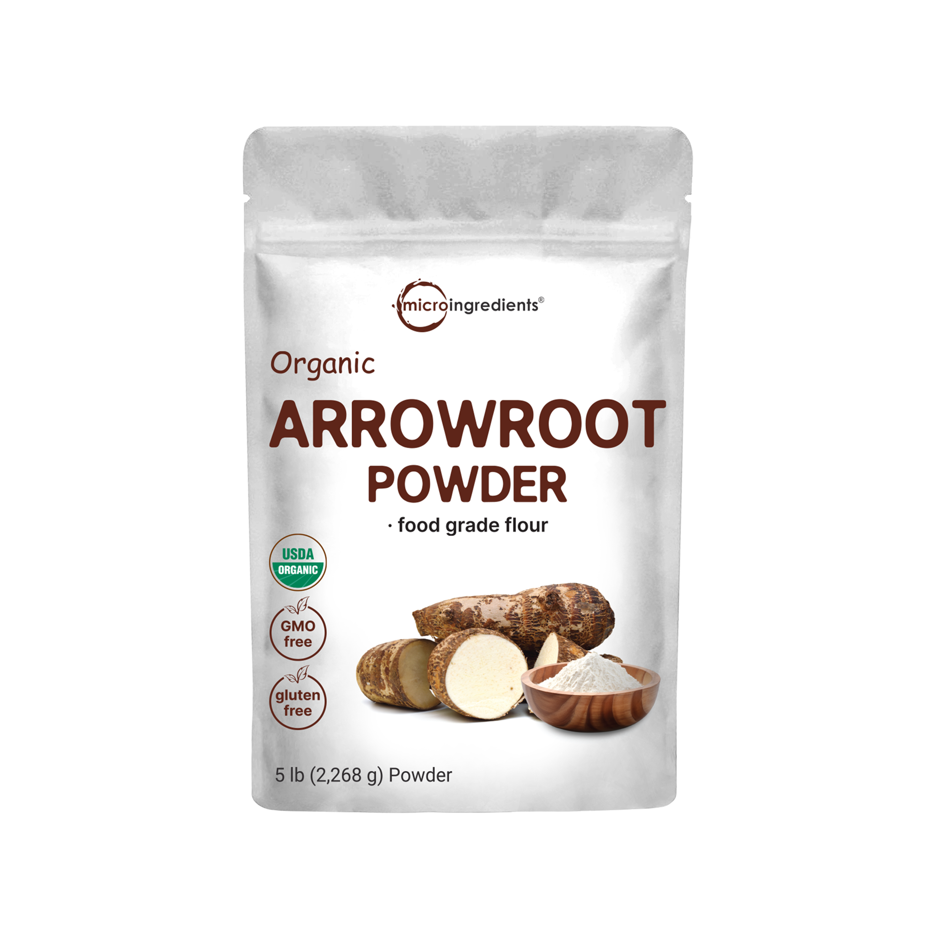 Micro Ingredients Organic Arrowroot Powder, 5lbs