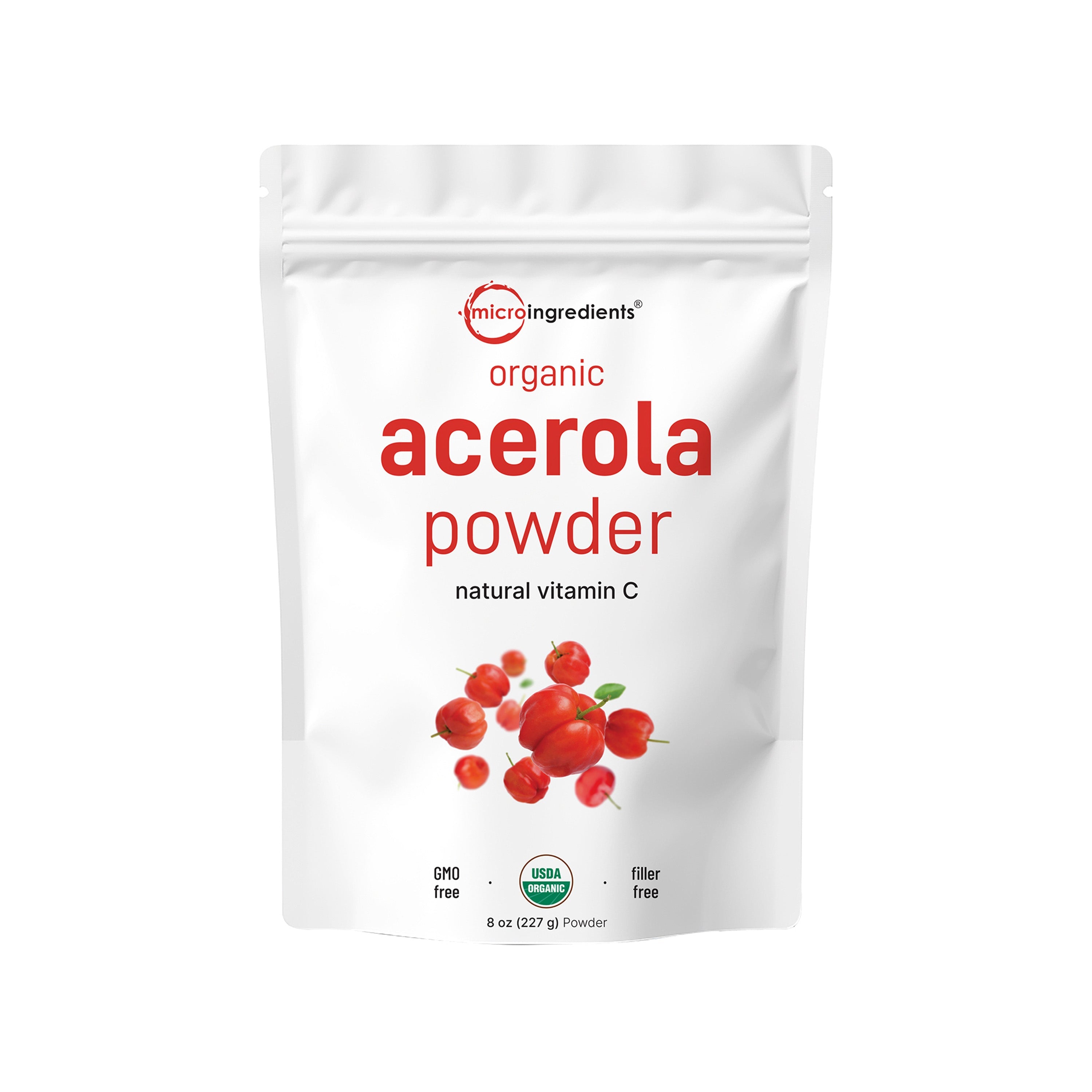 Micro Ingredients Organic Acerola Cherry Powder, 8oz