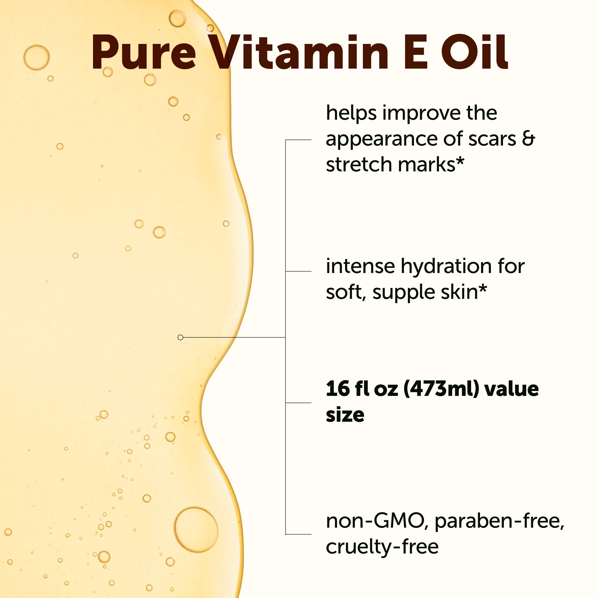 Micro Ingredients Pure Vitamin E Oil, 16 fl oz (473mL)