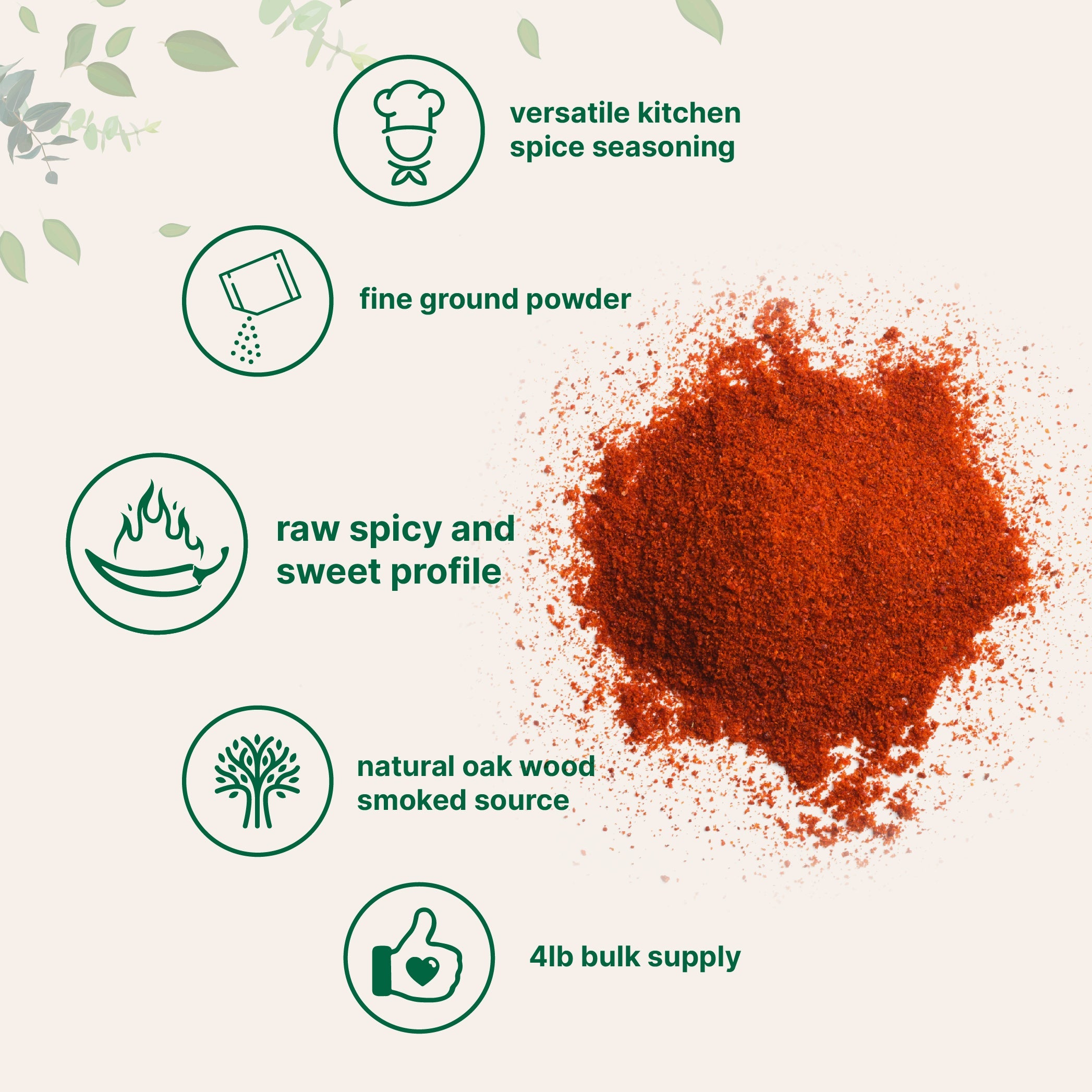 Micro Ingredients Smoked Paprika Powder - Authentic Spanish Flavor, 64 Ounce
