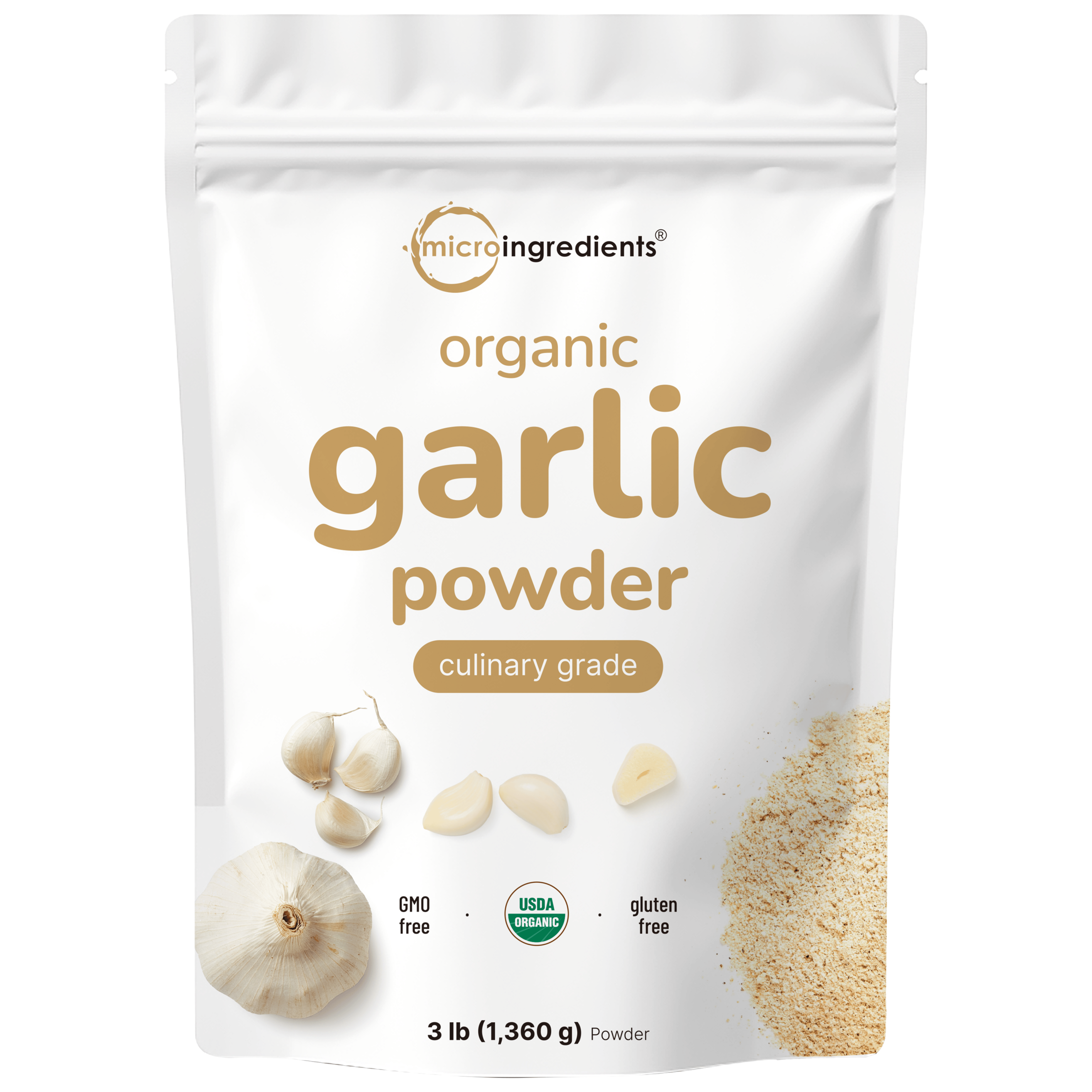 Micro Ingredients Organic Garlic Powder-3lb