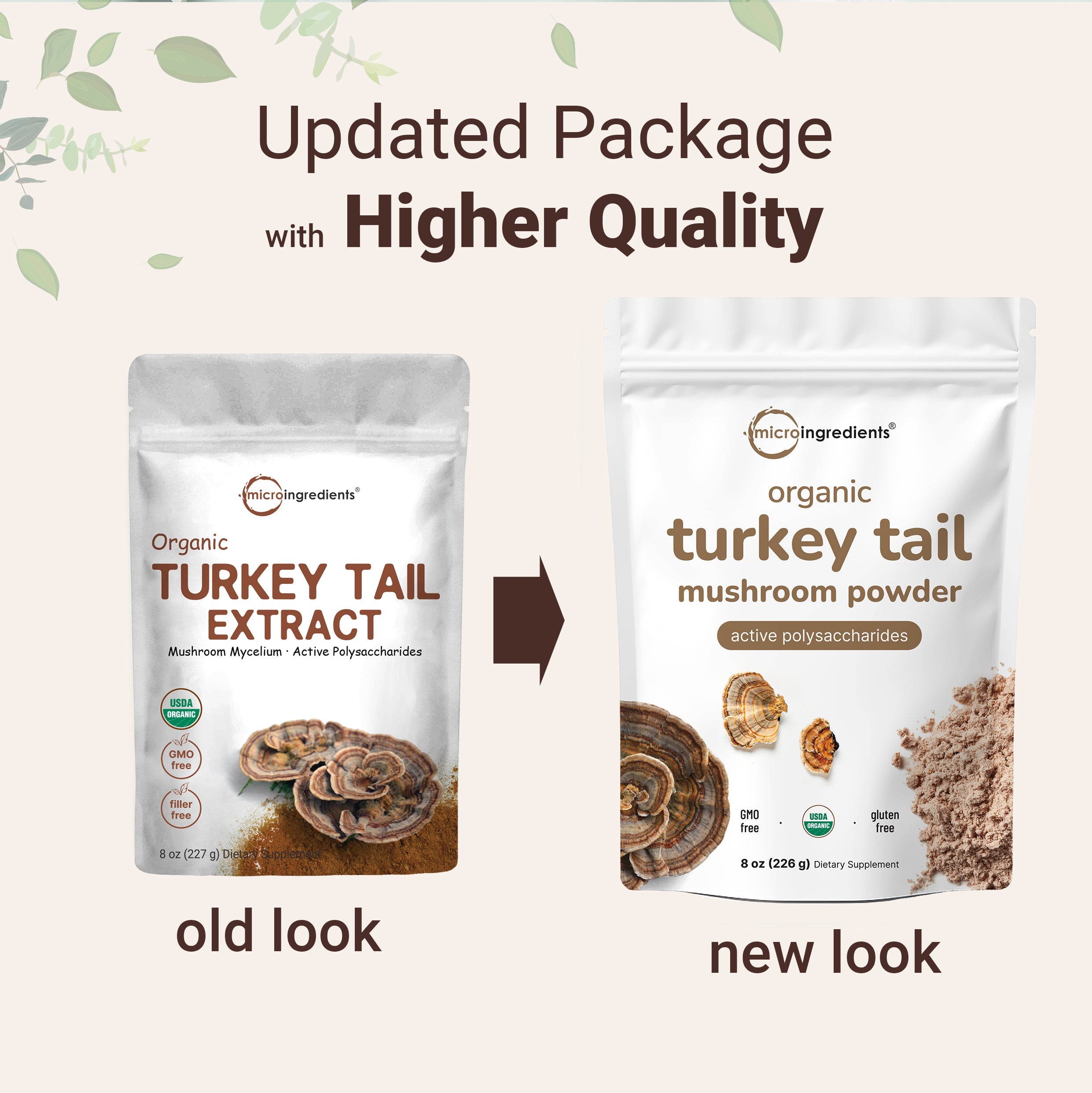 Micro Ingredients Organic Turkey Tail Powder, 8oz