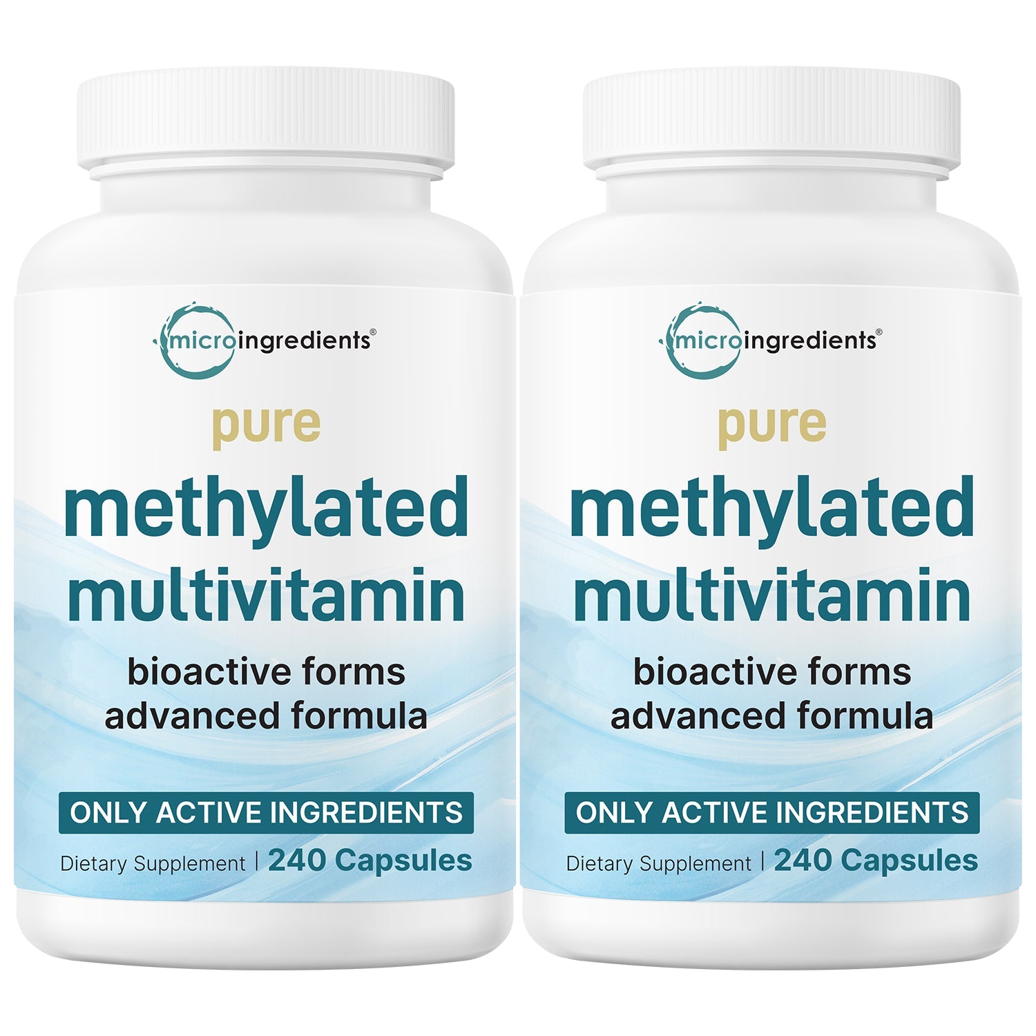 Micro Ingredients 2 Pack Pure Methylated Multivitamin, 480 Capsules