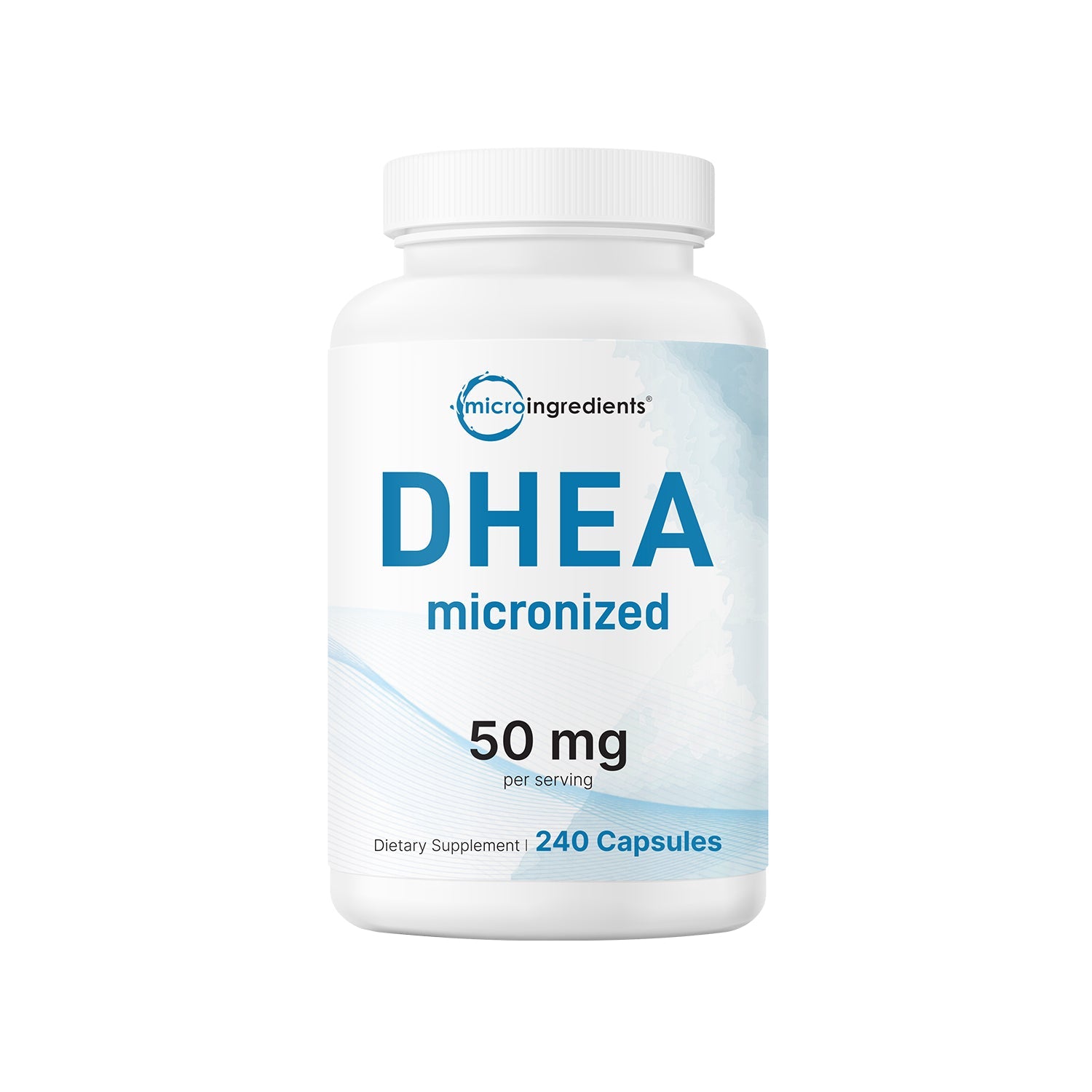 Micro Ingredients DHEA Micronized 50mg, 240 Capsules