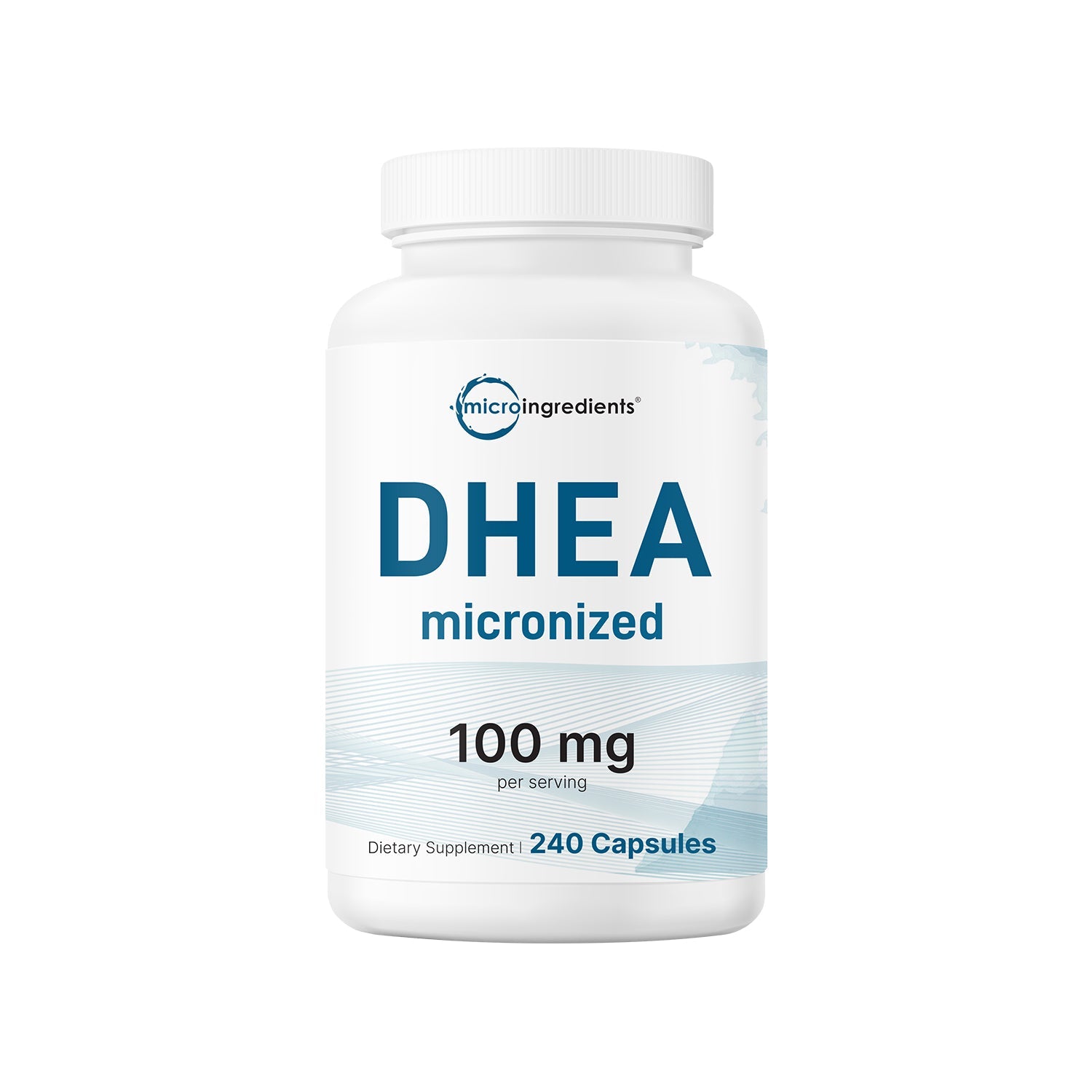 Micro Ingredients DHEA Micronized 100mg, 240 Capsules