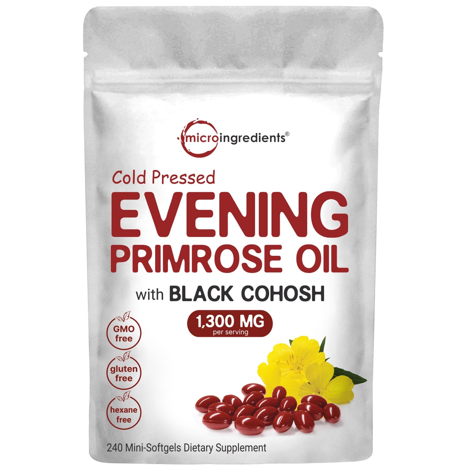 Micro Ingredients Evening Primrose Oil Softgels