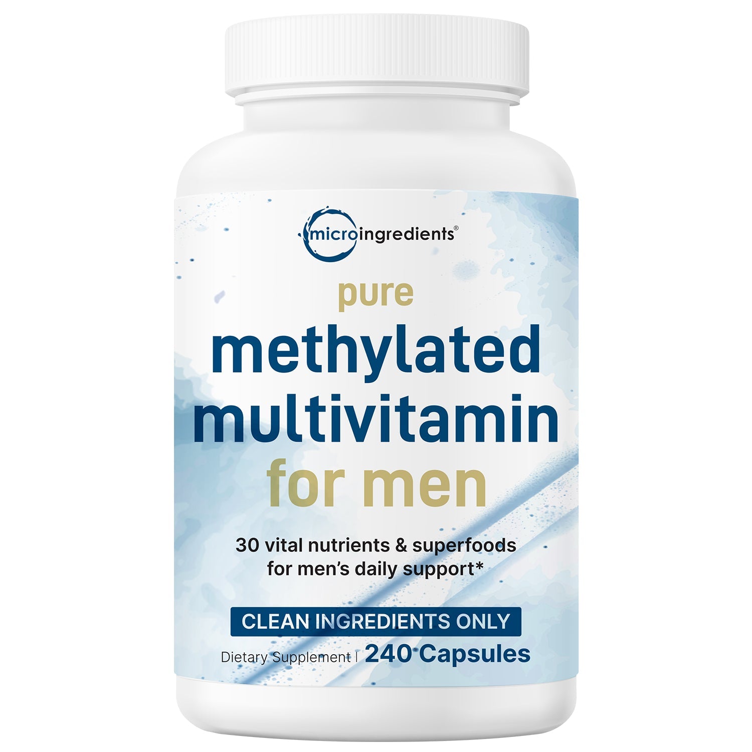 Micro Ingredient Pure Methylated Multivitamin for Men, 240 Capsules