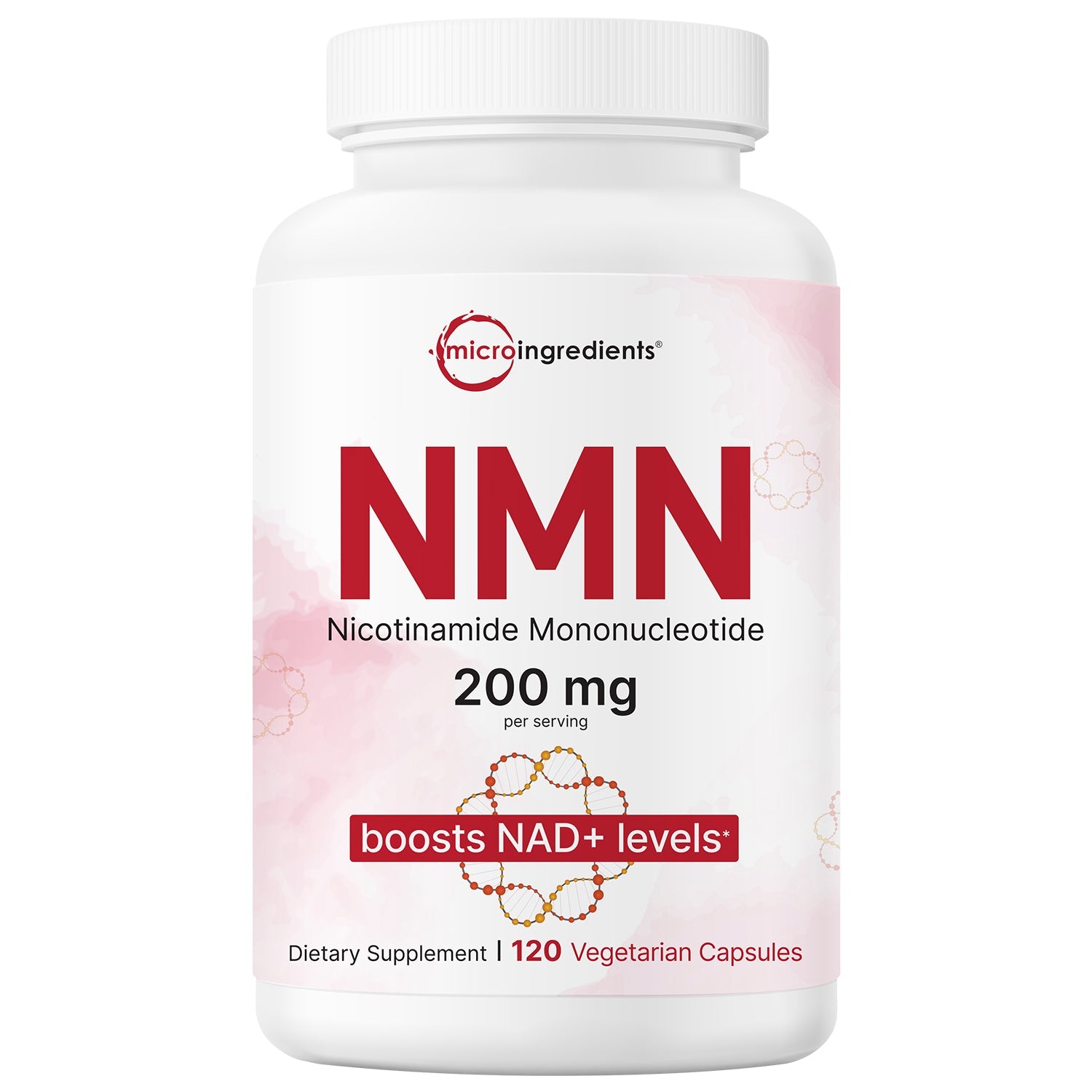 Micro Ingredients NMN 200mg Per Serving 120 Veggie Capsules – 60 Servings