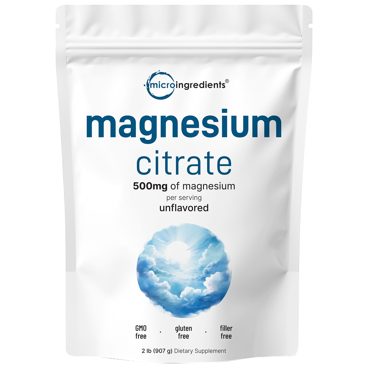 Micro Ingredients Magnesium Citrate Powder, 2 Pounds