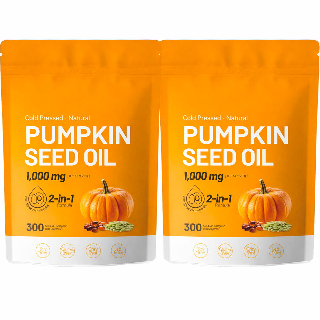 Micro Ingredients Pumpkin Seed Oil with Saw Palmetto, 600 Softgels (2 Pack)