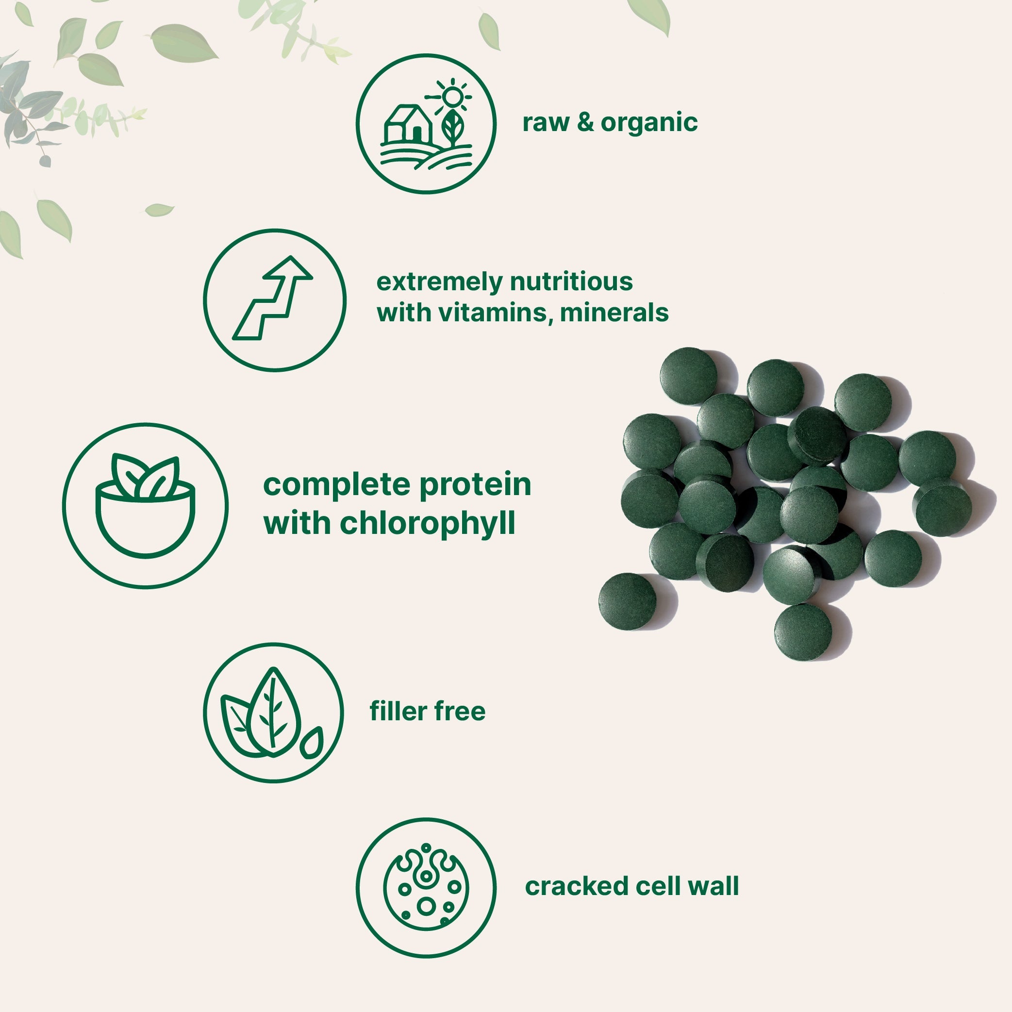Micro Ingredients Organic Chlorella Tablets, 720 tablets