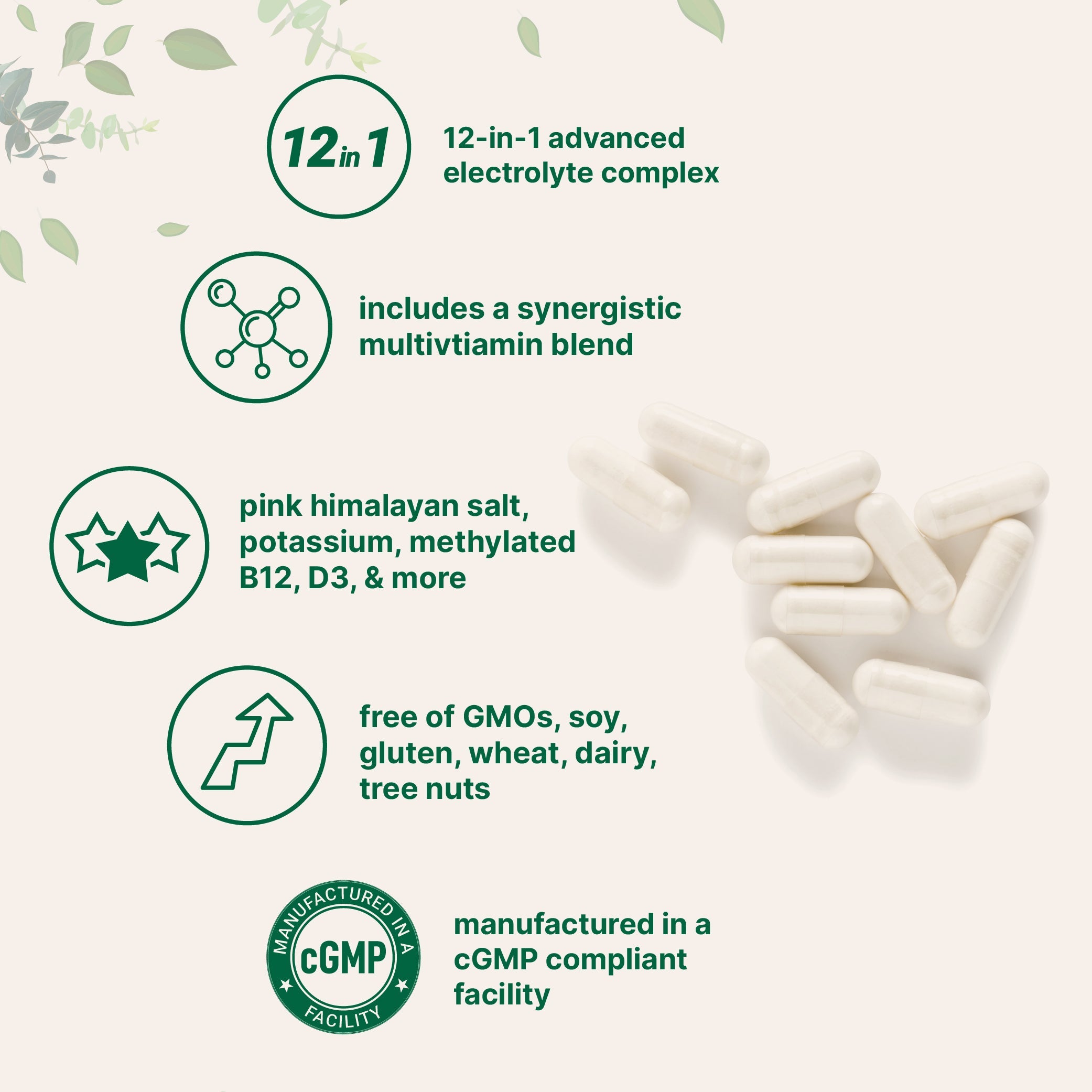 Micro Ingredients Advanced Electrolyte Complex with Multivitamins, 240 Capsules