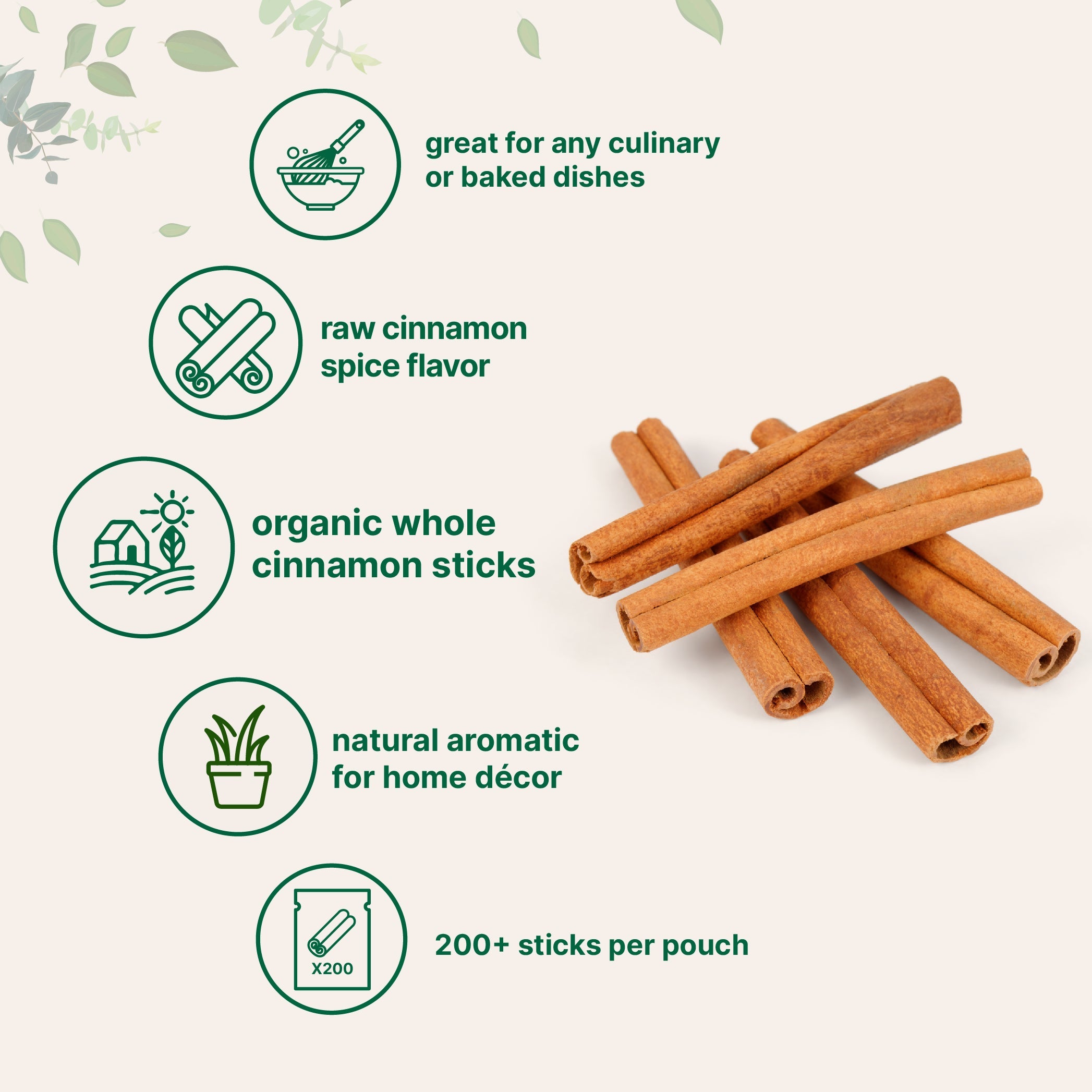 Micro Ingredients Organic Whole Cinnamon Sticks