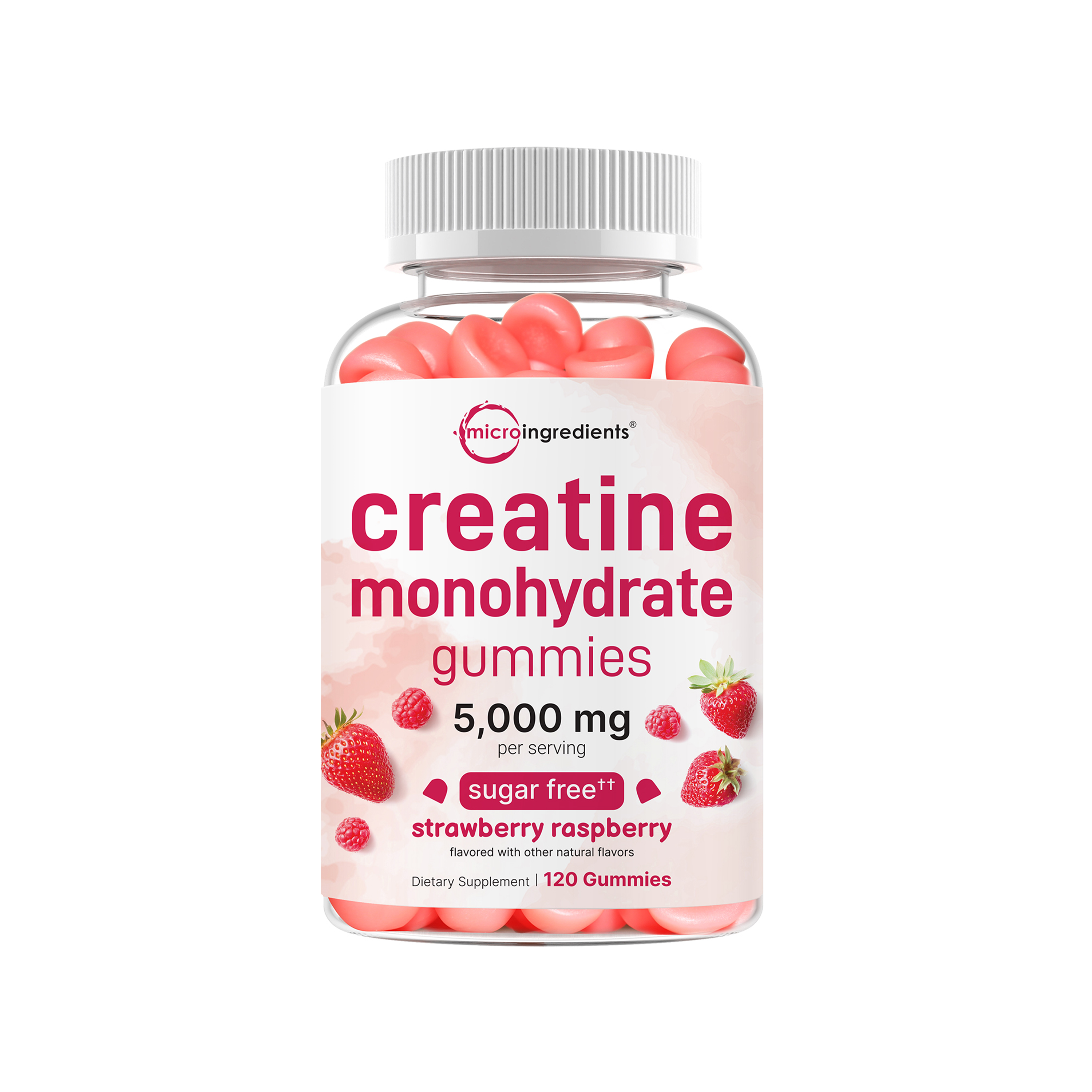 Creatine Monohydrate Gummies 5,000mg Per Serving, 120 Count