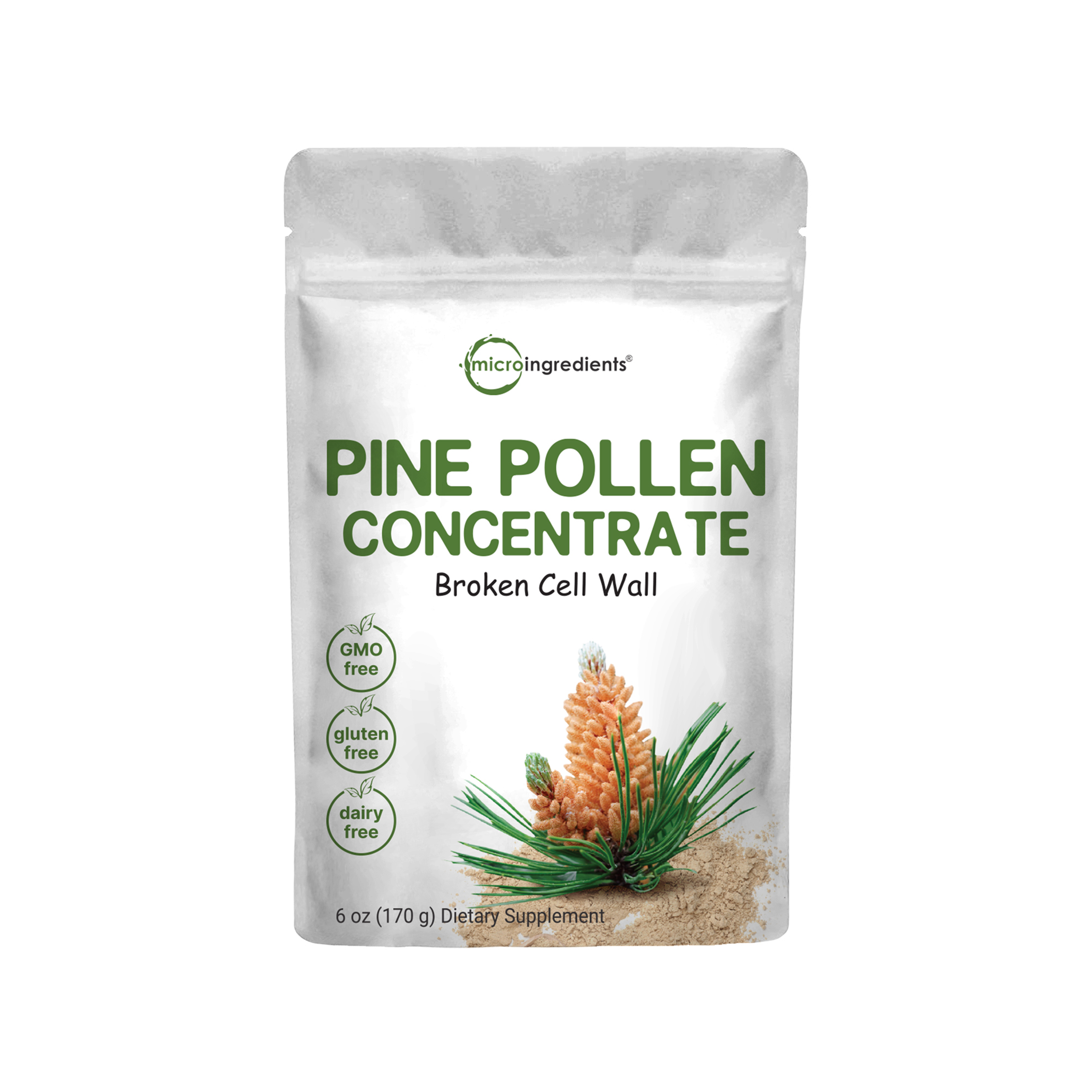 Micro Ingredients Pine Pollen Powder, 6 oz