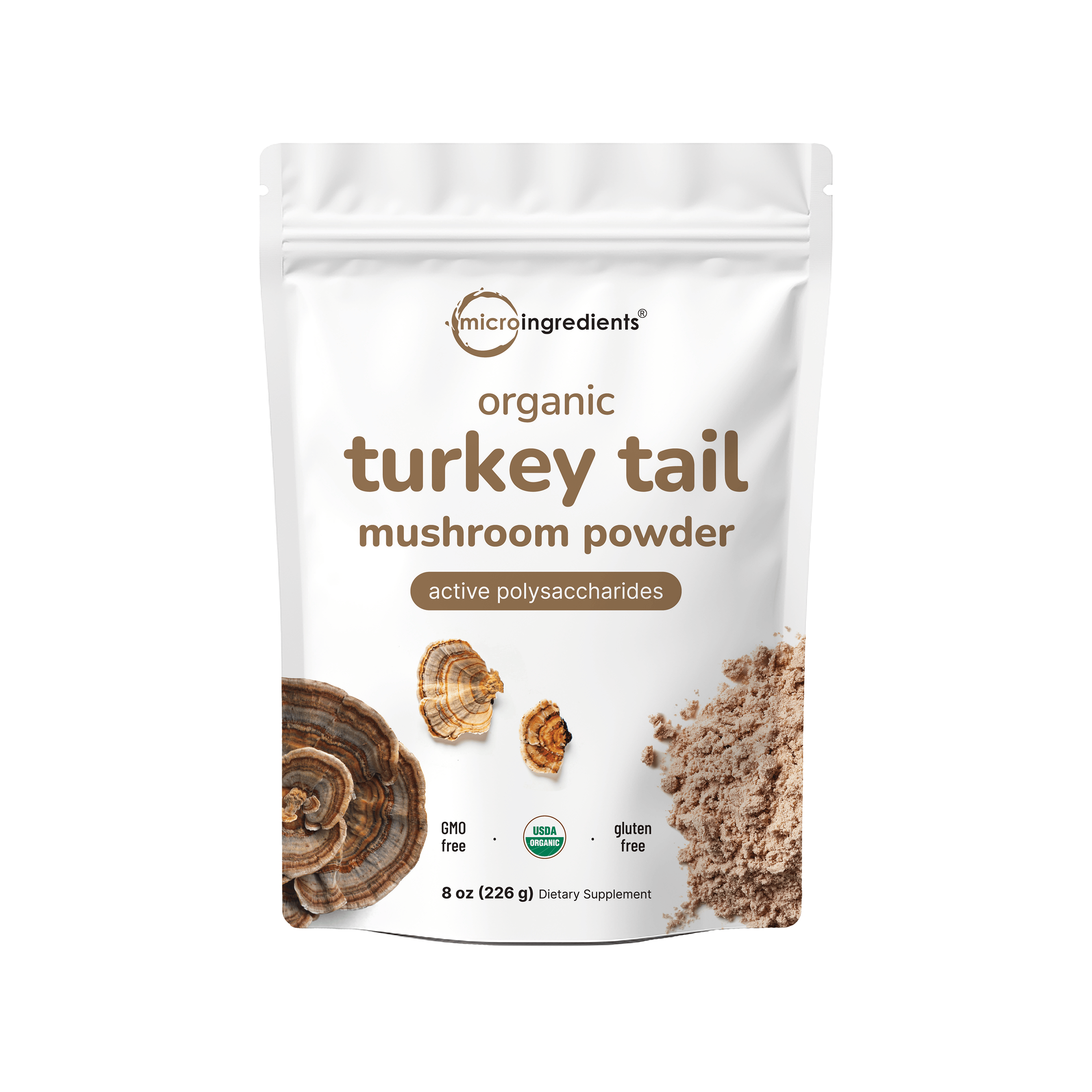 Micro Ingredients Organic Turkey Tail Powder, 8oz