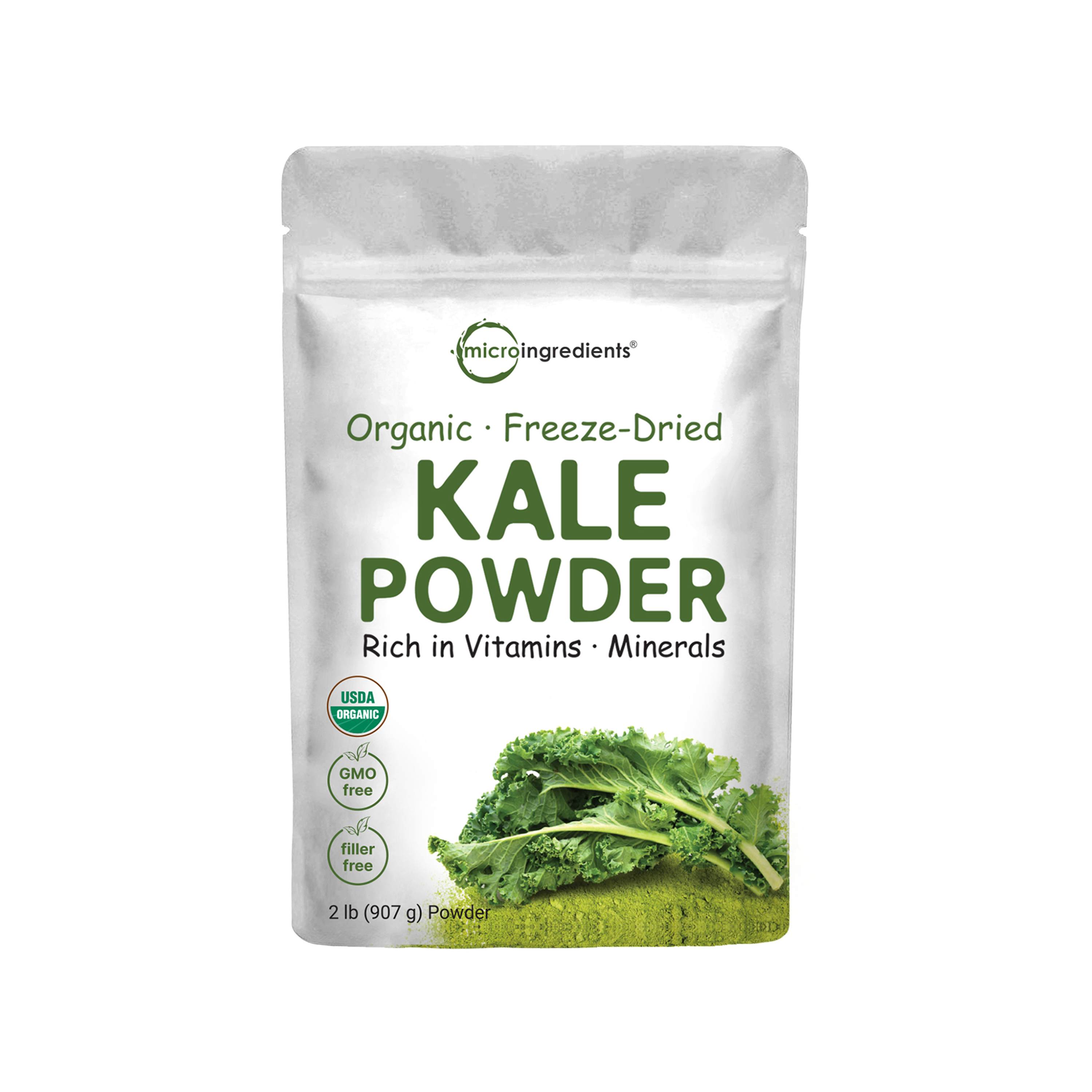 Micro Ingredients Organic Kale Powder, 2 Pounds