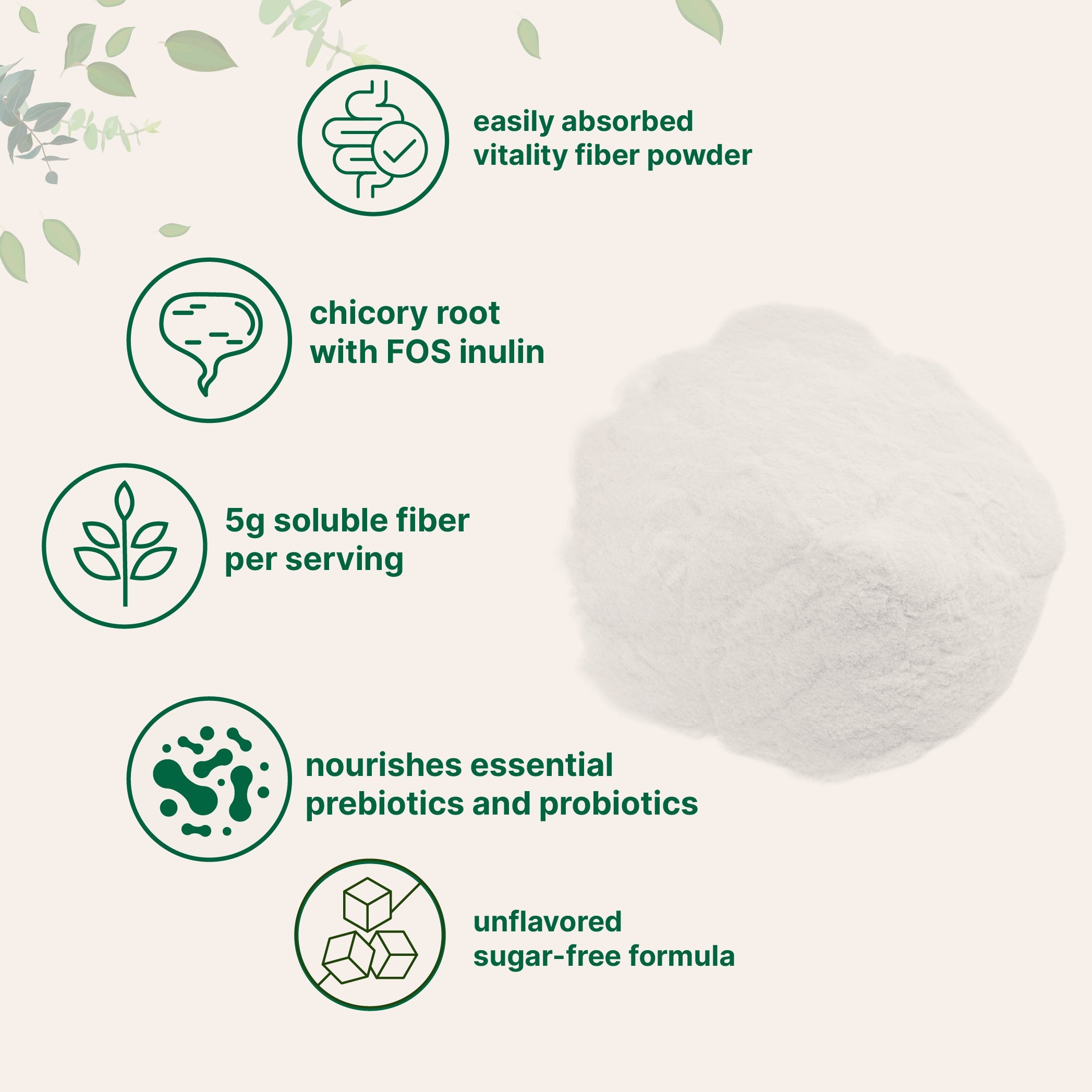 Micro Ingredients Vitality Fiber Supplement, 1lb Powder