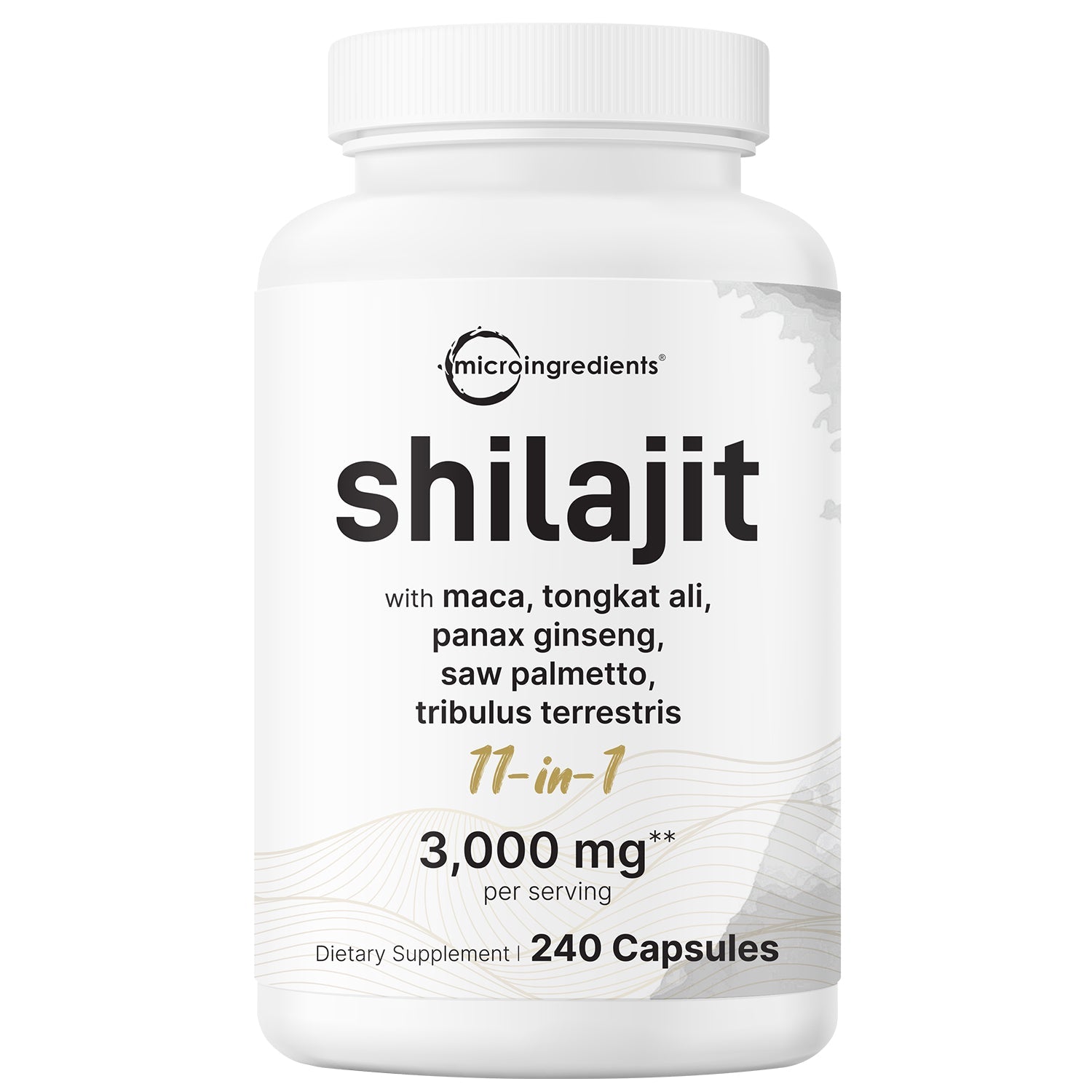 Micro Ingredients Shilajit 11-in-1 3000mg, 240 Capsules